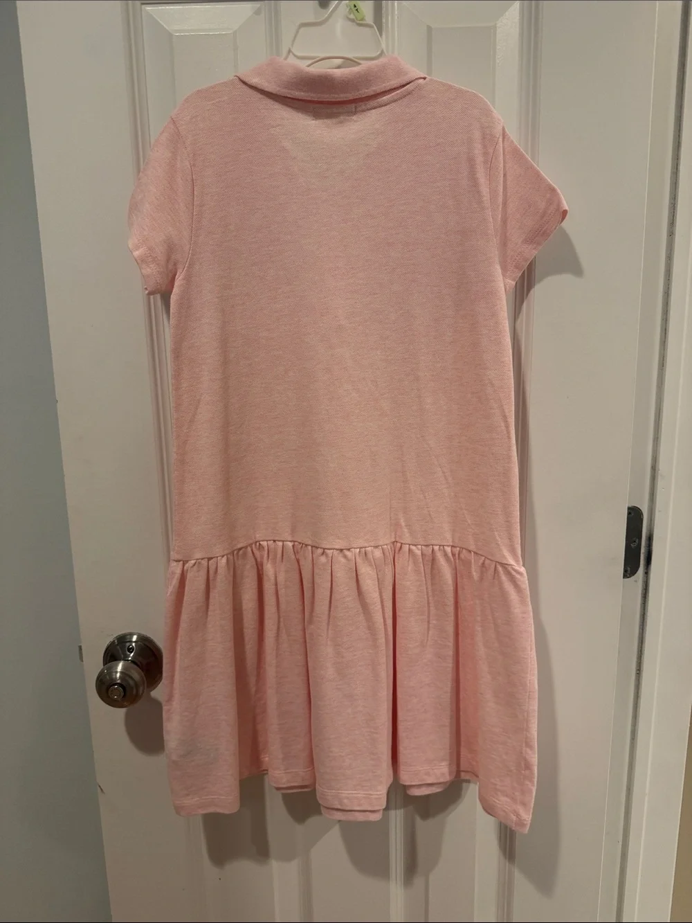 NWT Crewcuts by J.Crew Pink Piqué Polo Drop Waist Dress Girls Medium (8/10)